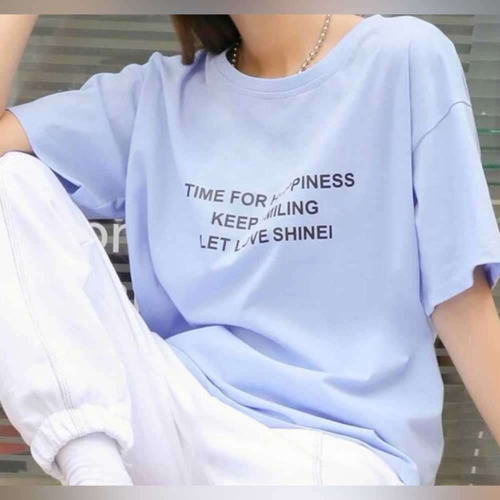 Slogan graphic tee